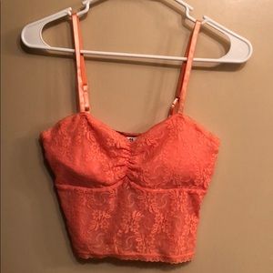 Forever21 Laced Crop Tank